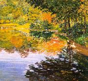 Kate Clark Mill Pond Germany oil painting artist